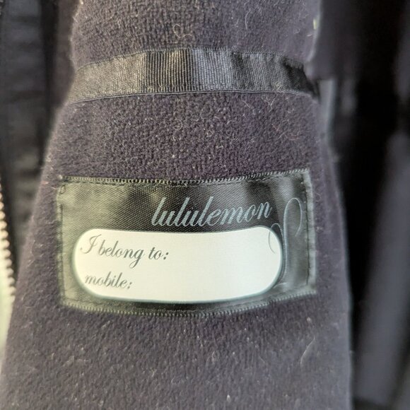 Lululemon Black Apres Yoga Dance in Snow Midi Fleece Lined Jacket - Picture 5 of 9